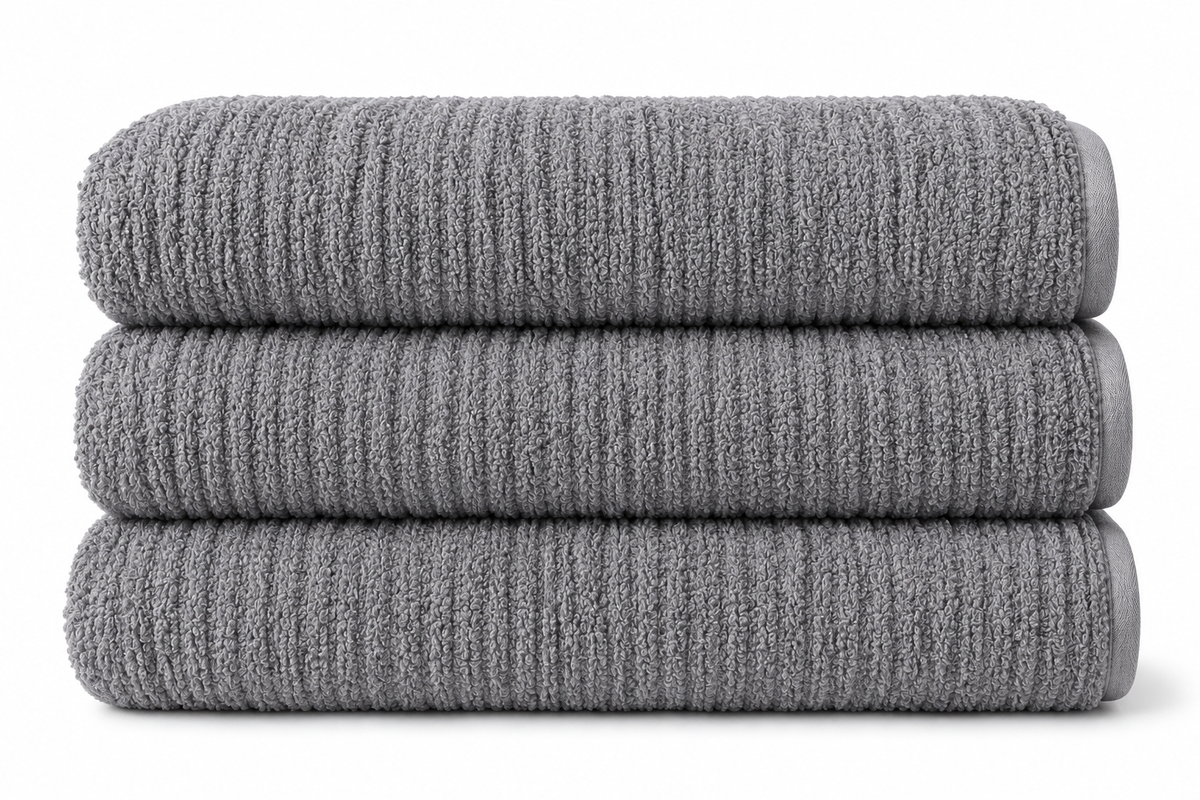Turkish Cotton Luxury Towel (Grey)-thumbmail-1