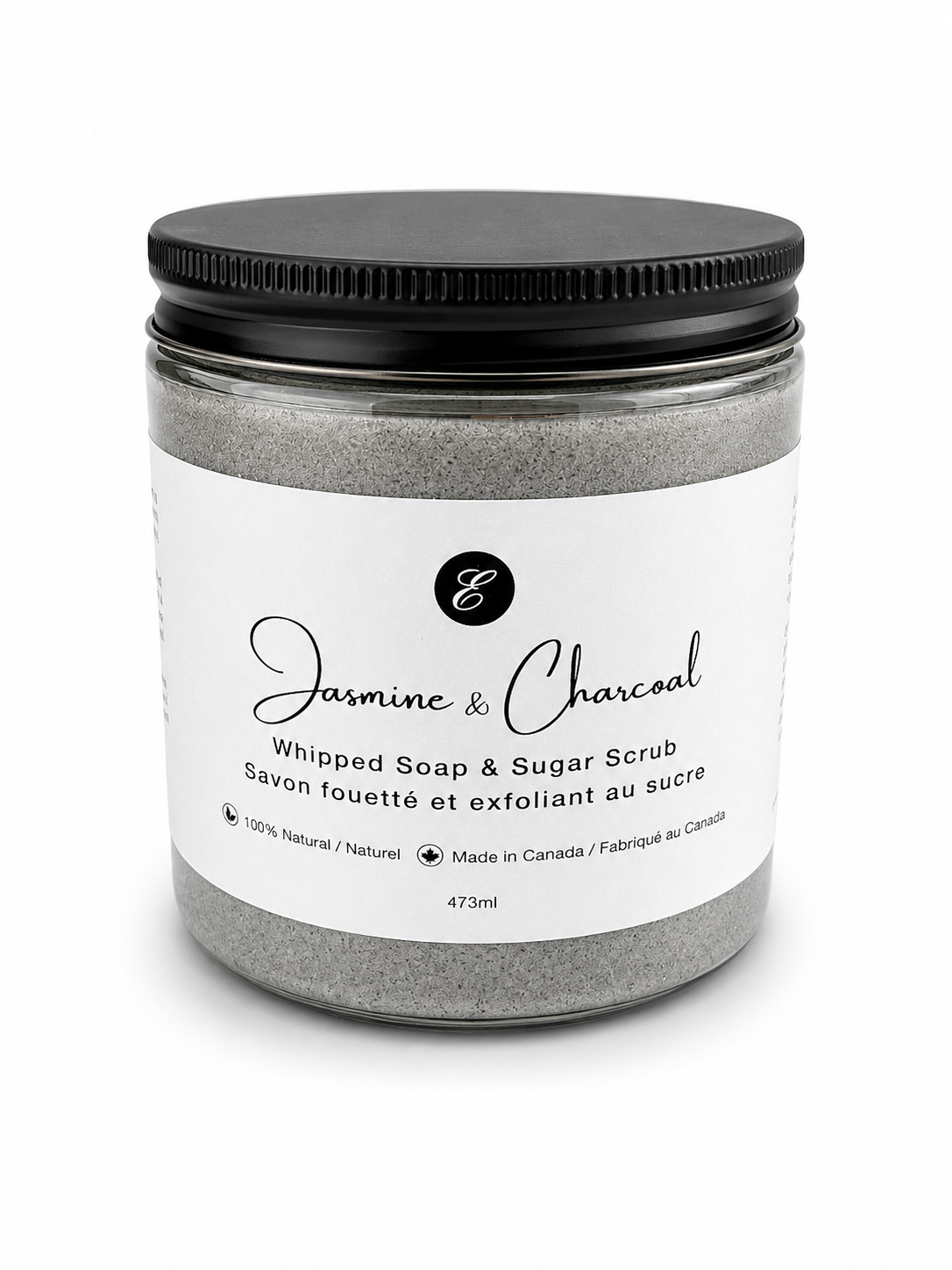 Jasmine & Charcoal - Whipped Soap & Sugar Scrub 473g-thumbmail-2