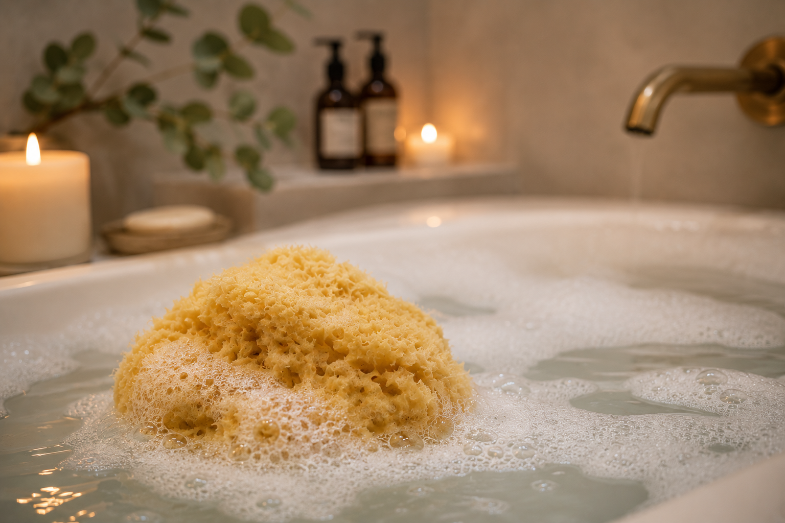 Natural Sea Sponge (Large)-thumbmail-3